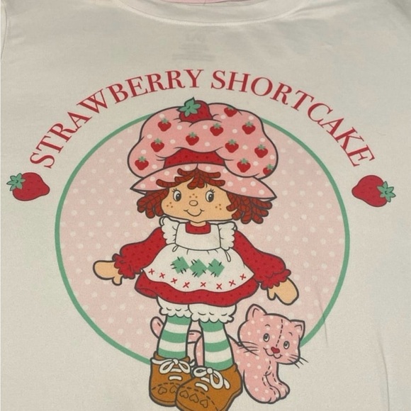 Strawberry Shortcake Ladies Tee- white - Picture 2 of 7